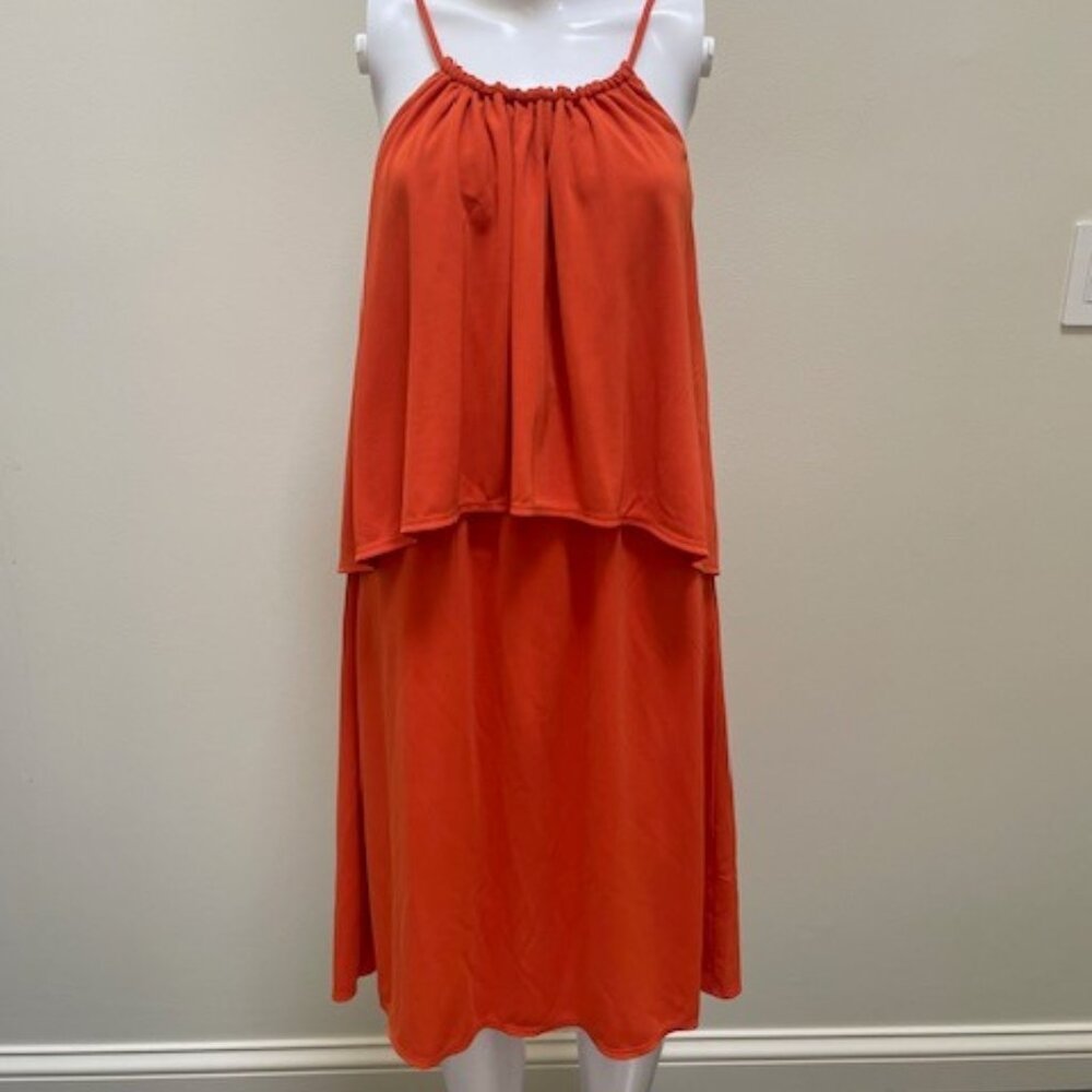 Susana Monaco Sleeveless Dress Tangerine Size L